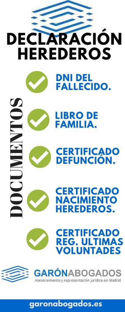 declaración de herederos