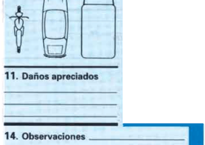 parte amistoso accidente daños