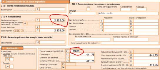 impuestos no residentes piso alquilado en españa